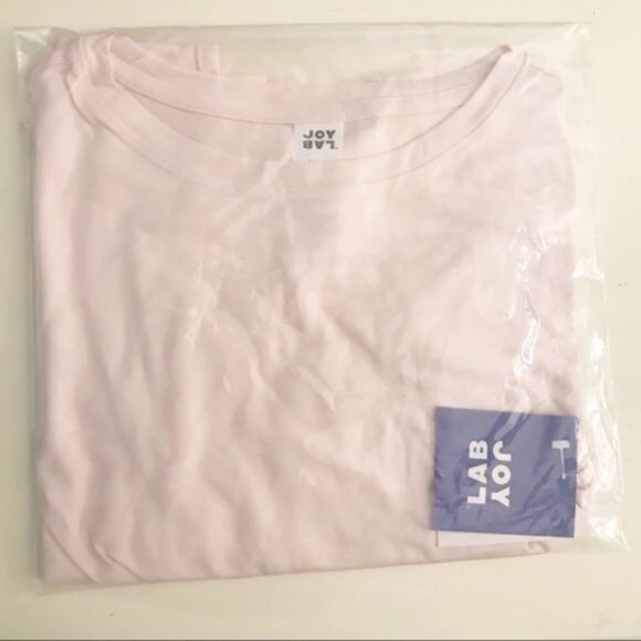 NWT JOY LAB FRONT TWIST PINK LONG SLEEVE TEE L Athleisure Soft Comfort JOYLAB - Picture 7 of 9